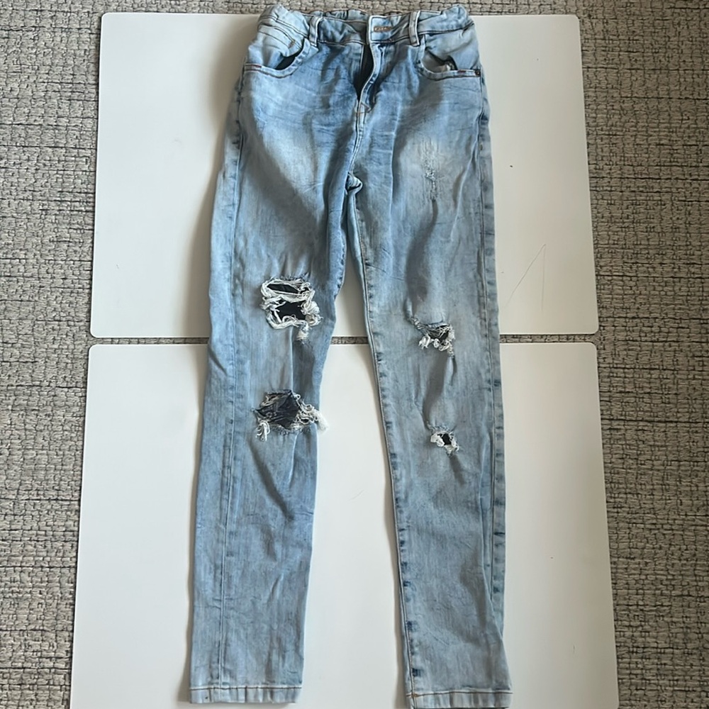 Zara Ripped Jeans, blue, 11-12 Yrs (152 cm)